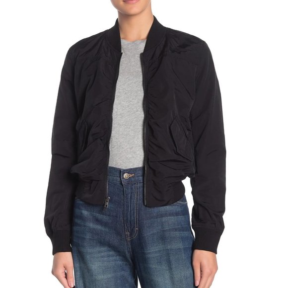 NWT Vince Shrunken Crop Bomber Jacket - Picture 3 of 15